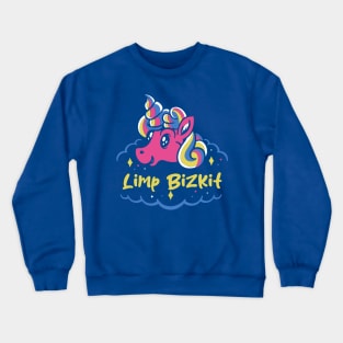 limp and the naughty unicorn Crewneck Sweatshirt